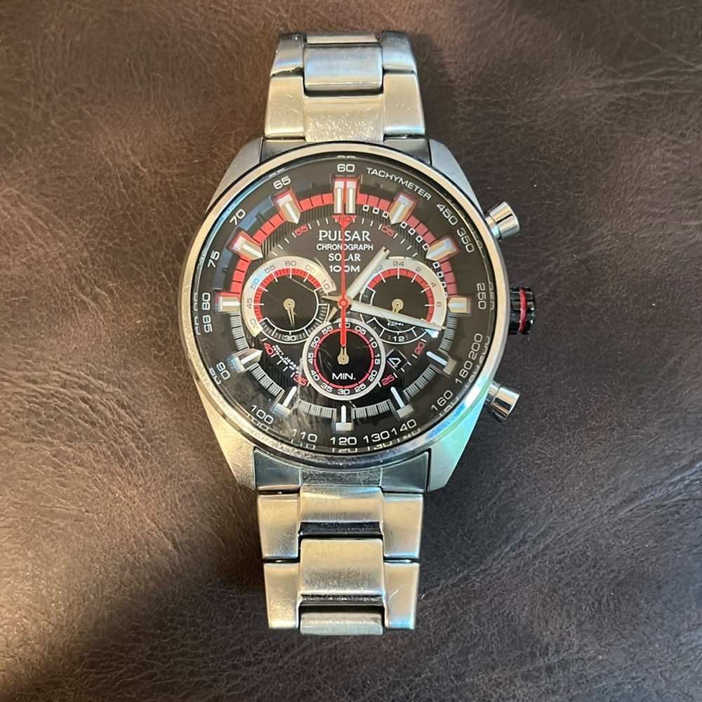Pulsar Solar Chronograph Watch